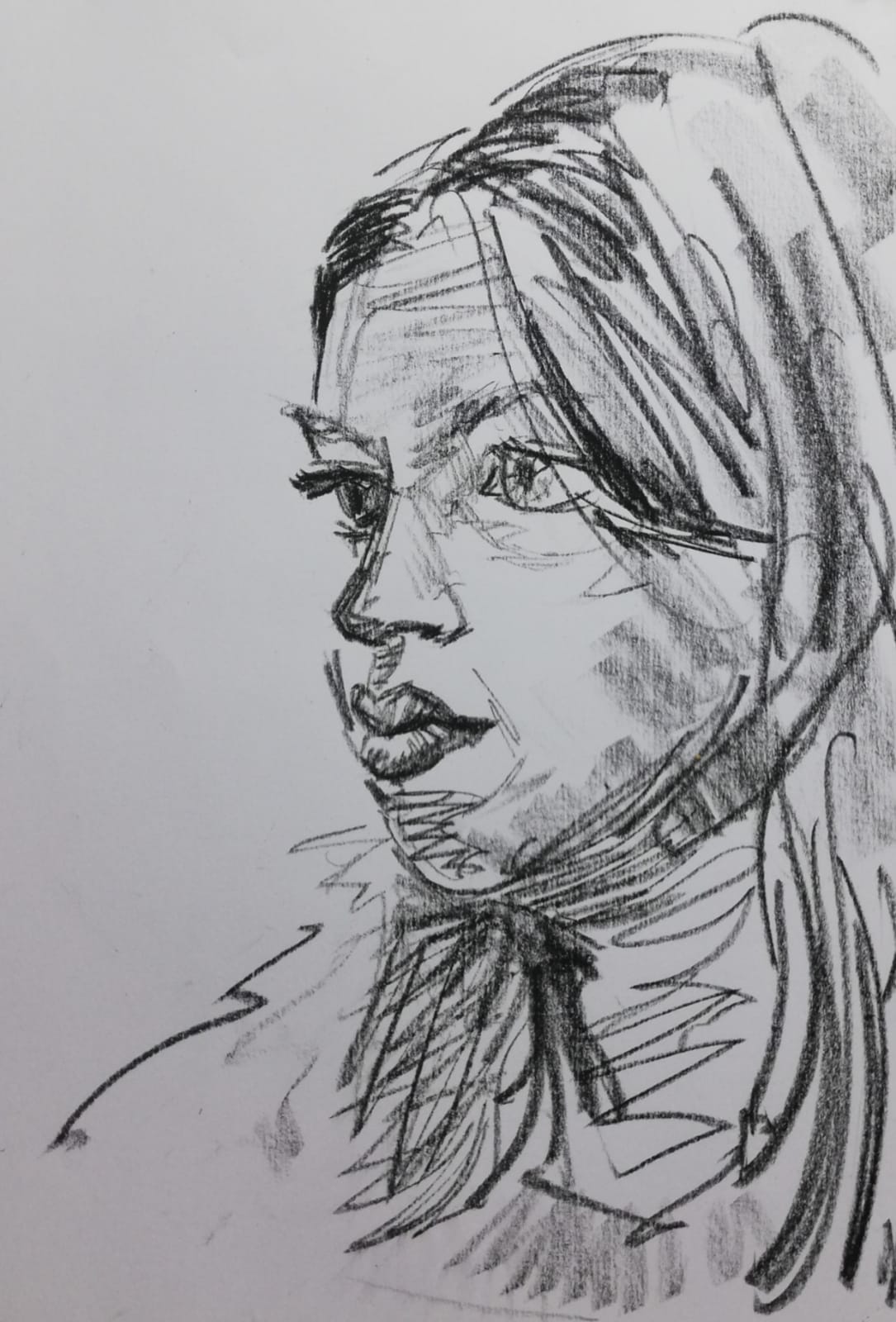 Portrait d'Aurore Mandil par Marc Faivre portraitiste